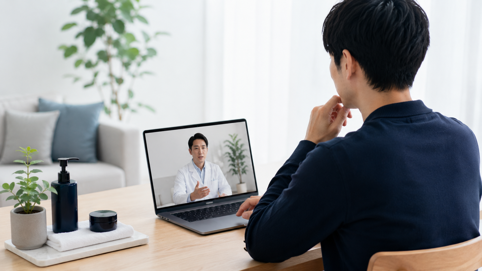 EDオンライン診療について相談するイメージ